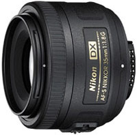 Купить объектив Nikon 35mm f/1.8G AF-S DX Nikkor  по цене от 7494 грн.