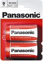 Купити акумулятор / батарейка Panasonic Red Zink 2xD  за ціною від 79 грн.