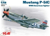 Купить сборная модель ICM Mustang P-51C (1:48)  по цене от 547 грн.