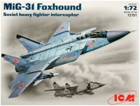 Купить сборная модель ICM MiG-31 Foxhound (1:72)  по цене от 740 грн.