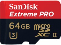 Купить карта памяти SanDisk Extreme Pro microSDXC UHS-II (64Gb) по цене от 249 грн.