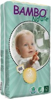 Купить подгузники Bambo Nature Diapers 3 (/ 66 pcs) по цене от 570 грн.