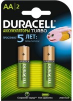 Купить аккумулятор / батарейка Duracell 2xAA Turbo 2500 mAh  по цене от 639 грн.