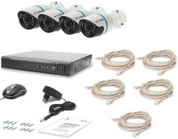 Купить комплект видеонаблюдения Tecsar IP 4OUT Lux  по цене от 12053 грн.