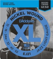 Купить струны DAddario XL Nickel Wound Jazz 12-52: цена от 355 грн.