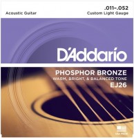 Купить струны DAddario Phosphor Bronze 11-52  по цене от 408 грн.