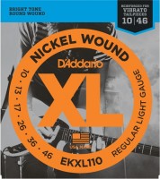 Купить струны DAddario XL Nickel Wound Reinforced 10-46  по цене от 347 грн.