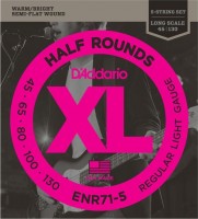 Купить струны DAddario XL Half Rounds Bass 5-String 45-130  по цене от 2380 грн.