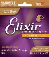 Купити струни Elixir Acoustic Phosphor Bronze NW HD-Light 13-53  за ціною від 938 грн.