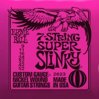 Купить струны Ernie Ball Slinky Nickel Wound 7-String 9-52  по цене от 398 грн.