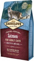Купити корм для кішок Carnilove Adult Sensitive/Long-haired with Salmon 0.4 kg  за ціною від 310 грн.