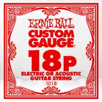 Купити струни Ernie Ball Single Plain Steel 18  за ціною від 58 грн.
