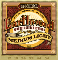 Купить струны Ernie Ball Earthwood 80/20 Bronze 12-54: цена от 345 грн.