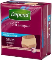 Купити підгузки Depend Pants Woman L/XL (/ 9 pcs) за ціною від 185 грн.