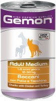 Купити корм для собак Gemon Adult Canned Medium Breed Chicken/Turkey 1.25 kg  за ціною від 155 грн.