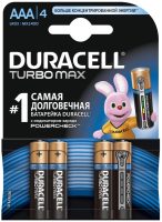 Купить аккумулятор / батарейка Duracell 4xAAA Turbo Max MX2400  по цене от 299 грн.