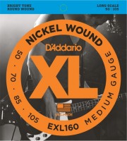 Купить струны DAddario XL Nickel Wound Bass 50-105: цена от 1072 грн.