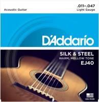 Купити струни DAddario Folk Silk and Steel 11-47  за ціною від 625 грн.