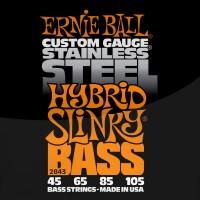 Купить струны Ernie Ball Slinky Stainless Steel Bass 45-105: цена от 1075 грн.