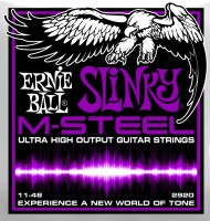 Купити струни Ernie Ball Slinky M-Steel 11-48  за ціною від 781 грн.