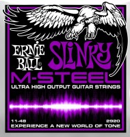 Купити струни Ernie Ball Slinky M-Steel 11-48  за ціною від 795 грн.