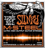 Купить струны Ernie Ball Slinky M-Steel 9-46  по цене от 615 грн.