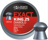 Купити кулі й патрони JSB Exact King 6.35 mm 1.64 g 150 pcs  за ціною від 468 грн.