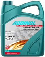 Купить моторное масло Addinol Premium 0540 C3 5W-40 4L  по цене от 1532 грн.