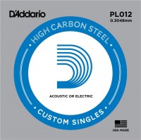 Купити струни DAddario Single Plain Steel 012  за ціною від 48 грн.