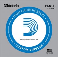 Купить струны DAddario Single Plain Steel 015  по цене от 48 грн.