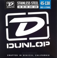 Купить струны Dunlop Stainless Steel 5-String Bass Medium 45-130  по цене от 1647 грн.