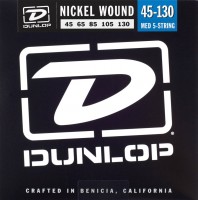 Купить струни Dunlop Nickel Wound 5-String Bass Medium 45-130: цена от 1755 грн.
