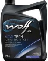 Купить моторное масло WOLF Vitaltech 5W-40 B4 Diesel 4L  по цене от 1015 грн.