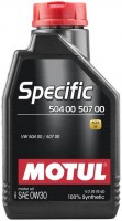 Купить моторное масло Motul Specific 504.00-507.00 0W-30 1L  по цене от 605 грн.