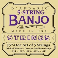 Купити струни DAddario 5-String Banjo Nickel-Wound 11-22  за ціною від 245 грн.