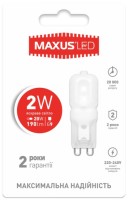 Купити лампочка Maxus 1-LED-202 2W 4100K G9  за ціною від 43 грн.
