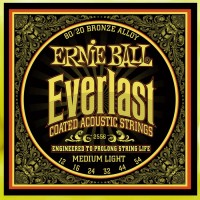 Купити струни Ernie Ball Everlast Coated 80/20 Bronze 12-54  за ціною від 1020 грн.