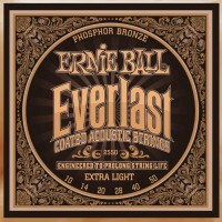 Купити струни Ernie Ball Everlast Coated Phosphor Bronze 10-50  за ціною від 838 грн.