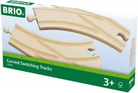 Купити автотрек / залізниця BRIO Curved Switching Tracks 33346 за ціною від 799 грн.