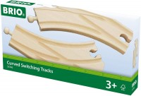 Купить автотрек / железная дорога BRIO Curved Switching Tracks 33346  по цене от 549 грн.