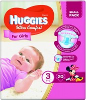 Купить подгузники Huggies Ultra Comfort Girl 3 (/ 20 pcs) по цене от 146 грн.