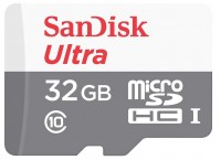 Купити карта пам'яті SanDisk Ultra microSD 320x UHS-I (Ultra microSDHC 320x UHS-I 32Gb) за ціною від 148 грн.