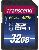 Купити карта пам'яті Transcend Premium 400x SD Class 10 UHS-I (Premium 400x SDHC Class 10 UHS-I 32Gb) за ціною від 199 грн.