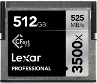 Купить карта памяти Lexar Professional 3500x CompactFlash (512Gb) по цене от 32760 грн.