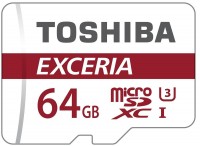 Купить карта памяти Toshiba Exceria M302 microSD UHS-I U3 (Exceria M302 microSDXC UHS-I U3 64Gb) по цене от 749 грн.