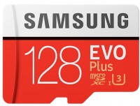 Купити карта пам'яті Samsung EVO Plus 100 Mb/s microSDXC UHS-I U3 (128Gb) за ціною від 1249 грн.