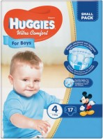 Купить подгузники Huggies Ultra Comfort Boy 4 (/ 17 pcs) по цене от 144 грн.