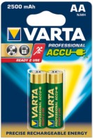 Купить акумулятор / батарейка Varta Professional Accus 2xAA 2500 mAh: цена от 608 грн.