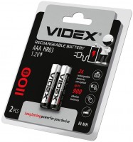 Купить аккумулятор / батарейка Videx 2xAAA 1100 mAh  по цене от 100 грн.