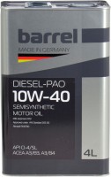 Купити моторне мастило Barrel Diesel-Pao 10W-40 4L  за ціною від 852 грн.